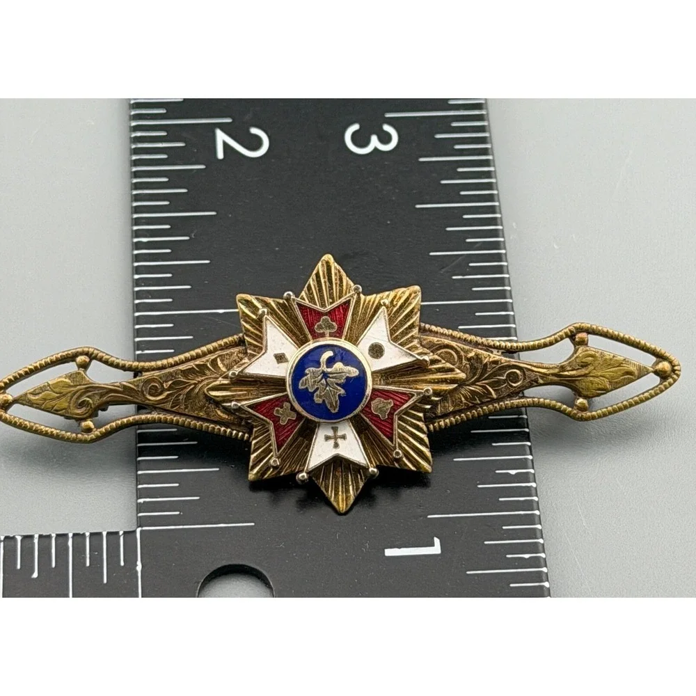 Vintage Bar Brooch Society of Army of Potomac Post Civil War Organization 2 5/8